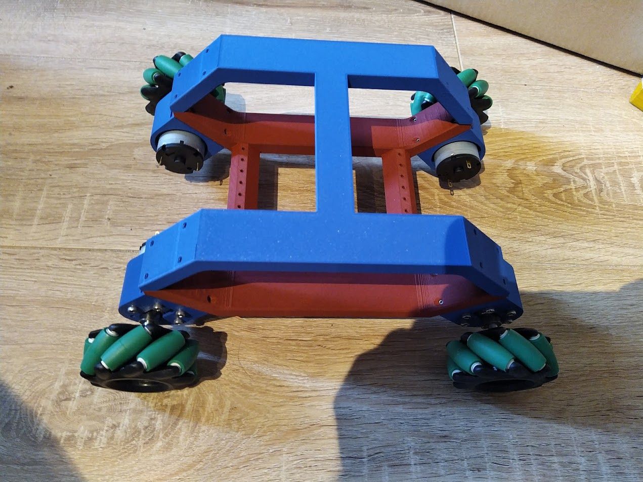 prototype of testbed robot before adding final top and electronics bed